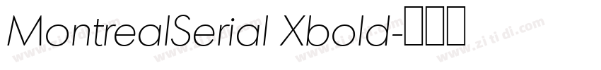 MontrealSerial Xbold字体转换